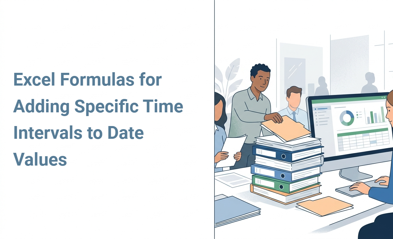 Excel Formulas for Adding Specific Time Intervals to Date Values