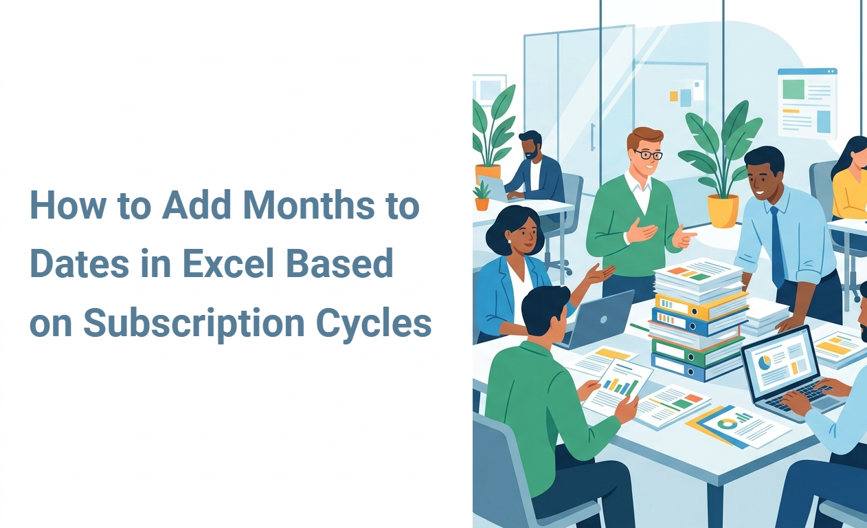 How to Add Months to Dates in Excel Based on Subscription Cycles