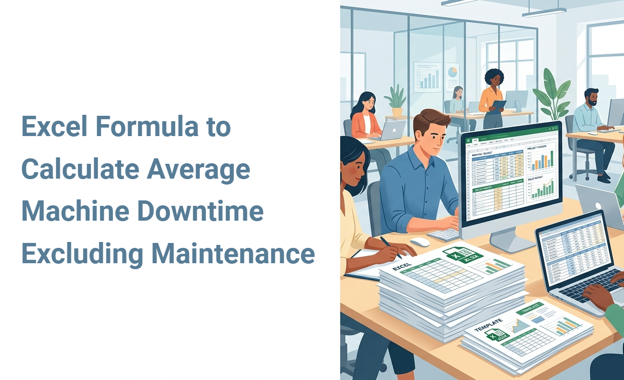 Excel Formula to Calculate Average Machine Downtime Excluding Maintenance