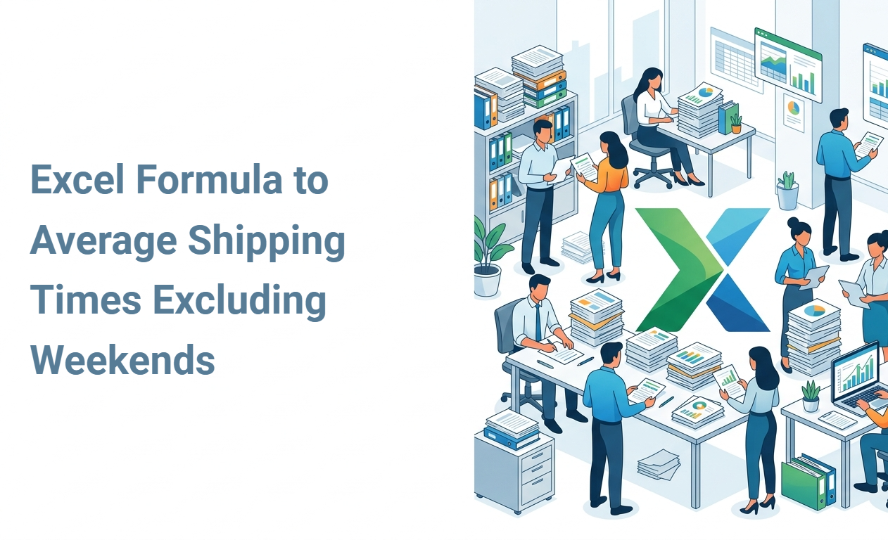 Excel Formula to Average Shipping Times Excluding Weekends