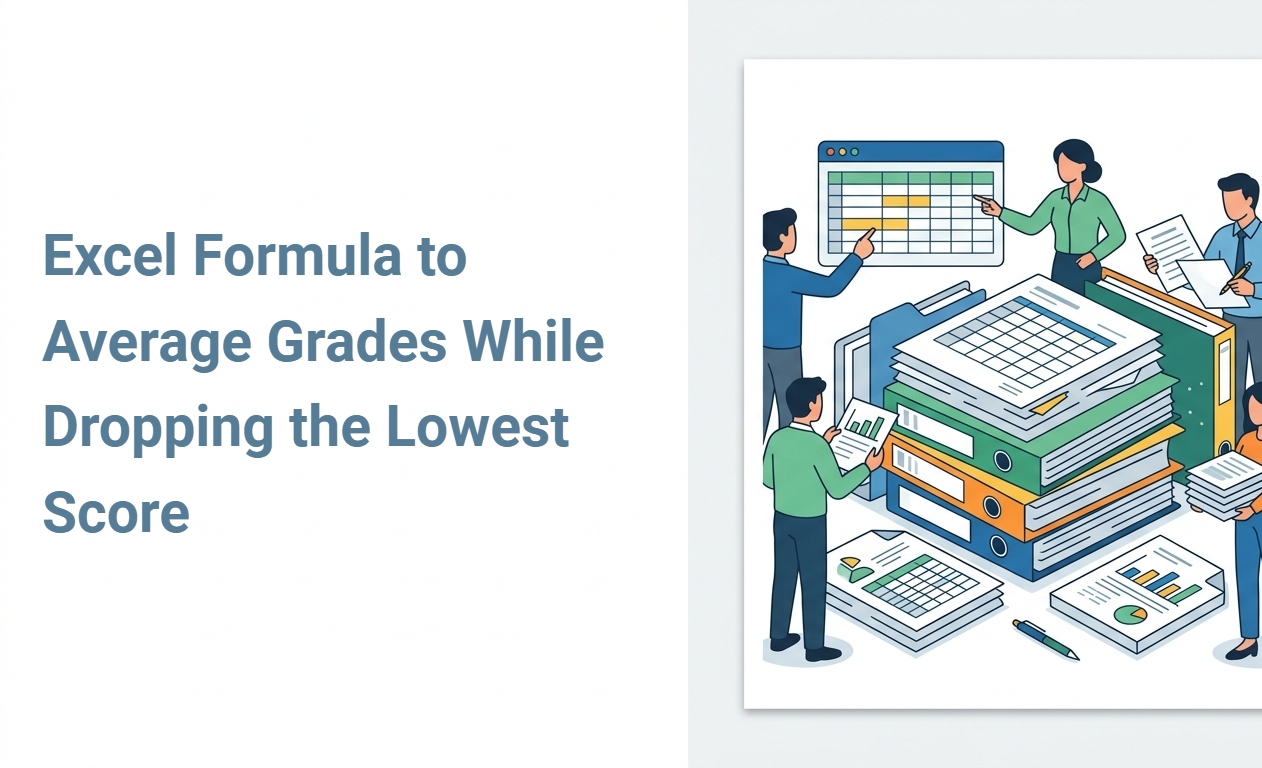 Excel Formula to Average Grades While Dropping the Lowest Score