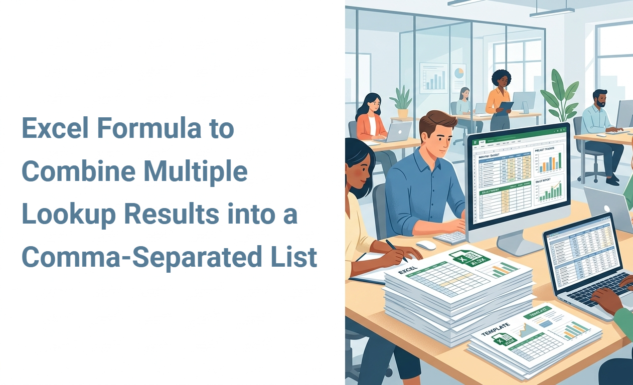 Excel Formula to Combine Multiple Lookup Results into a Comma-Separated List