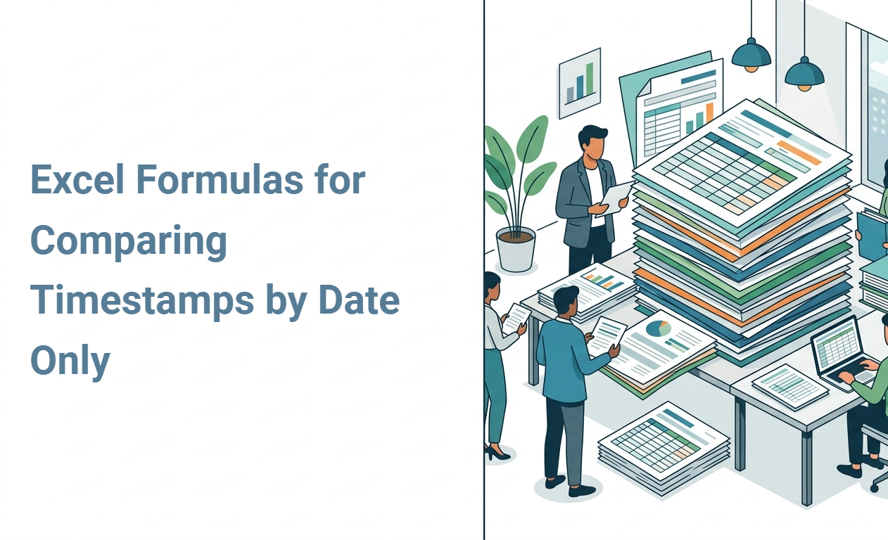 Excel Formulas for Comparing Timestamps by Date Only