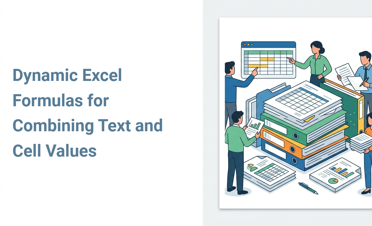 Dynamic Excel Formulas for Combining Text and Cell Values
