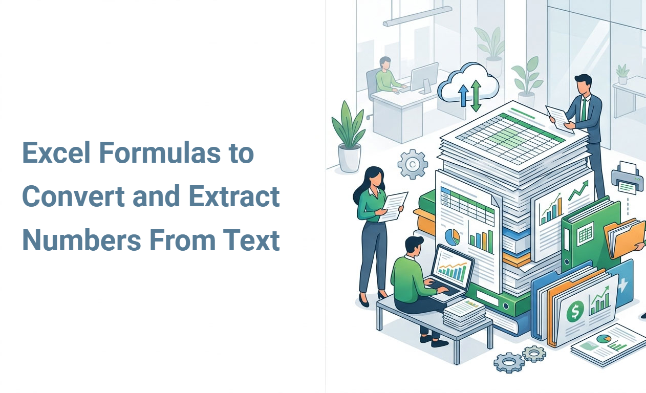 Excel Formulas to Convert and Extract Numbers From Text