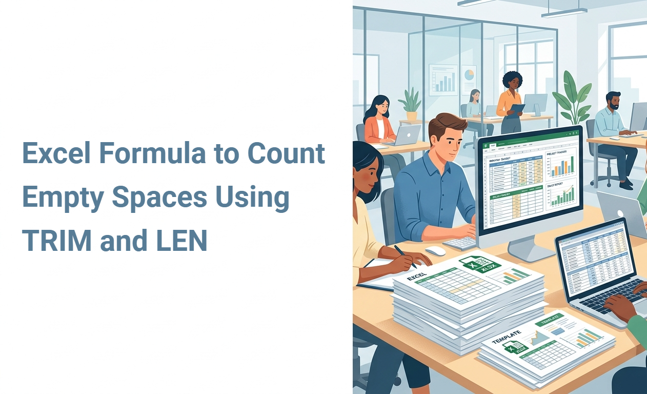 Excel Formula to Count Empty Spaces Using TRIM and LEN