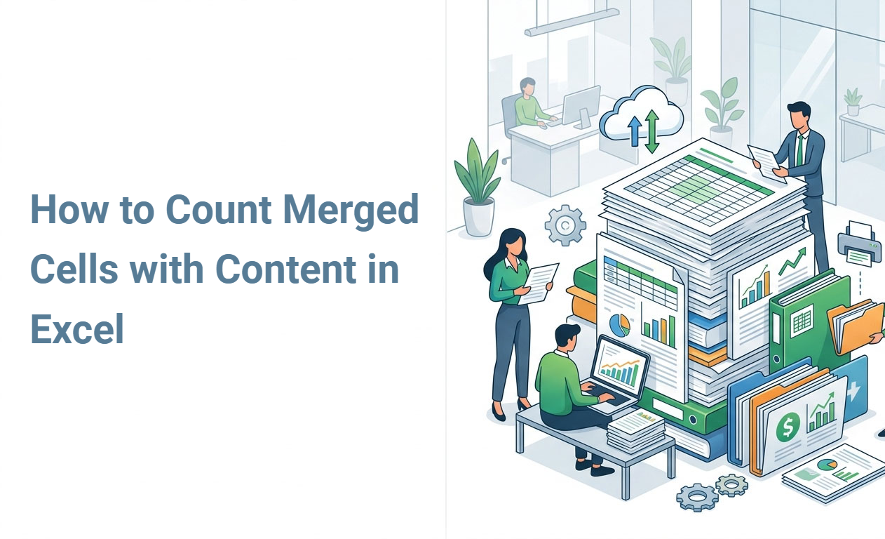 How to Count Merged Cells with Content in Excel