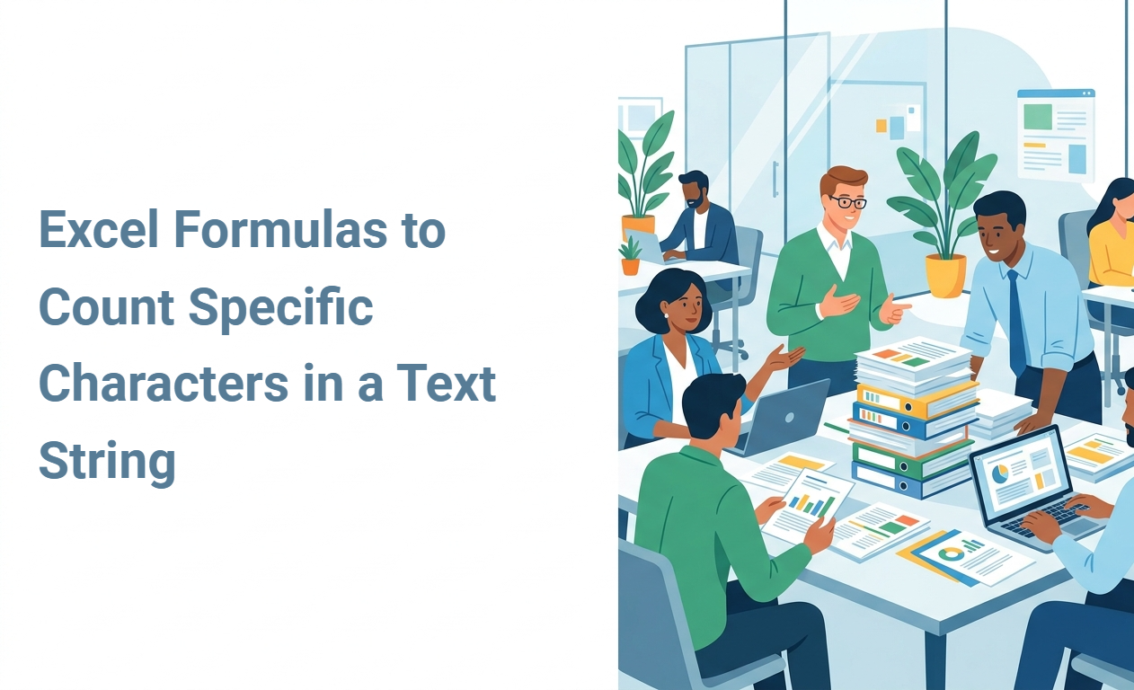 Excel Formulas to Count Specific Characters in a Text String