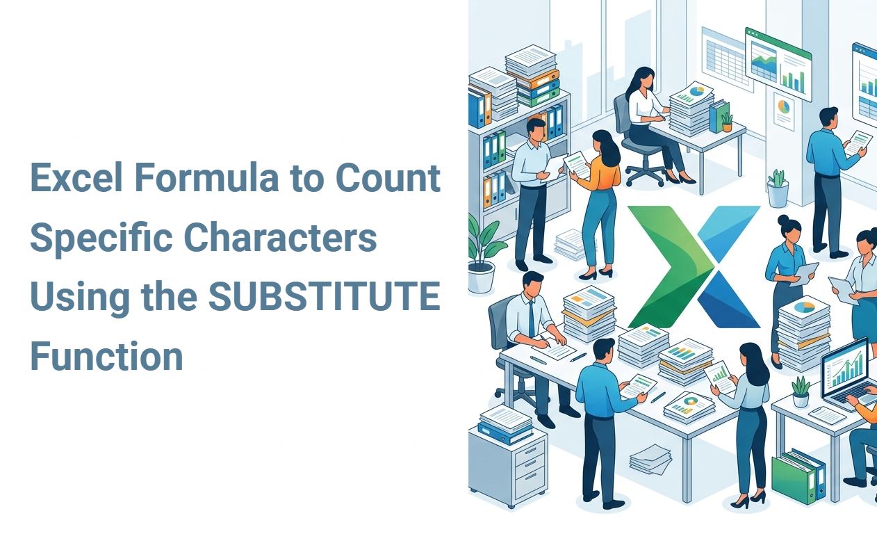 Excel Formula to Count Specific Characters Using the SUBSTITUTE Function