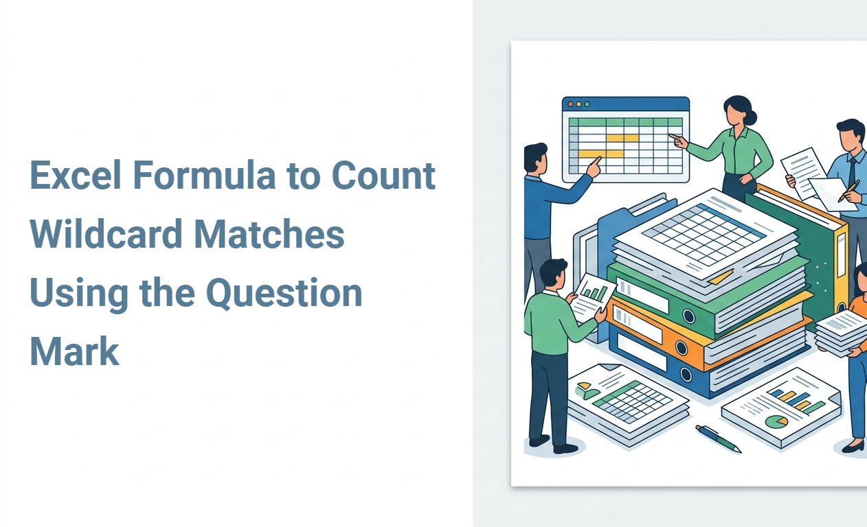 Excel Formula to Count Wildcard Matches Using the Question Mark