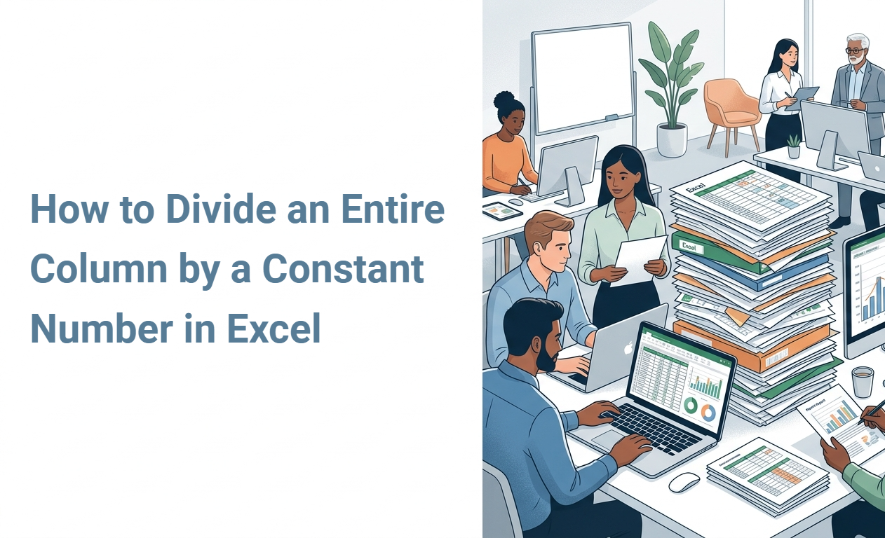 How to Divide an Entire Column by a Constant Number in Excel