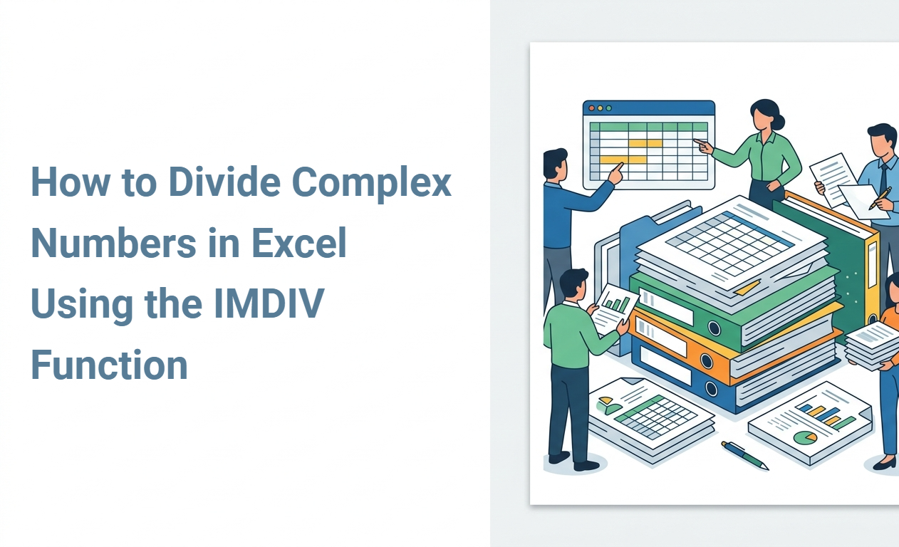How to Divide Complex Numbers in Excel Using the IMDIV Function