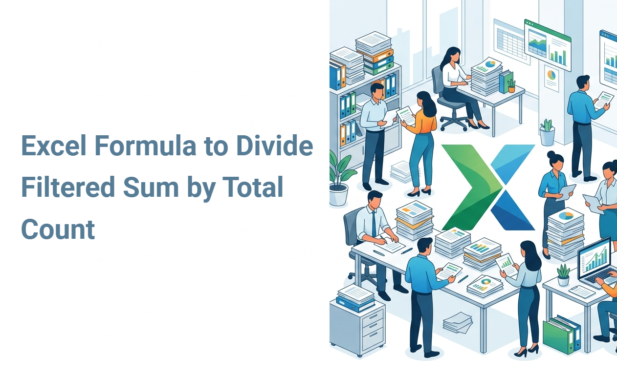 Excel Formula to Divide Filtered Sum by Total Count