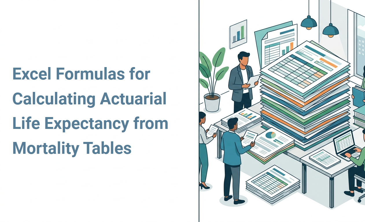 Excel Formulas for Calculating Actuarial Life Expectancy from Mortality Tables
