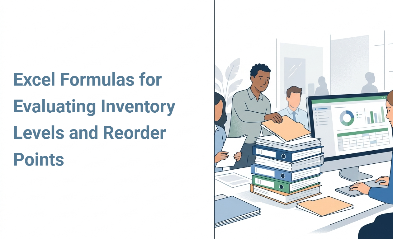 Excel Formulas for Evaluating Inventory Levels and Reorder Points