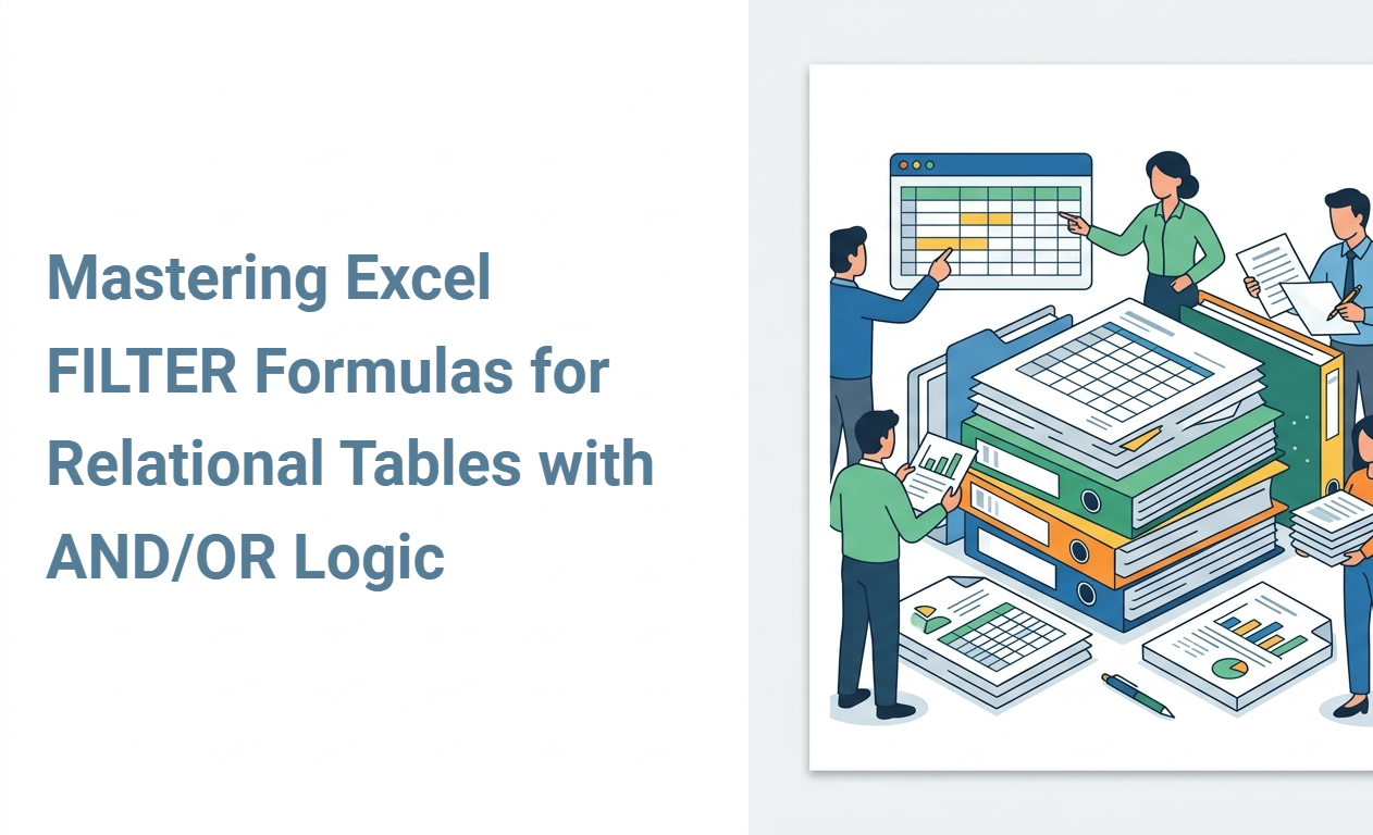 Mastering Excel FILTER Formulas for Relational Tables with AND/OR Logic