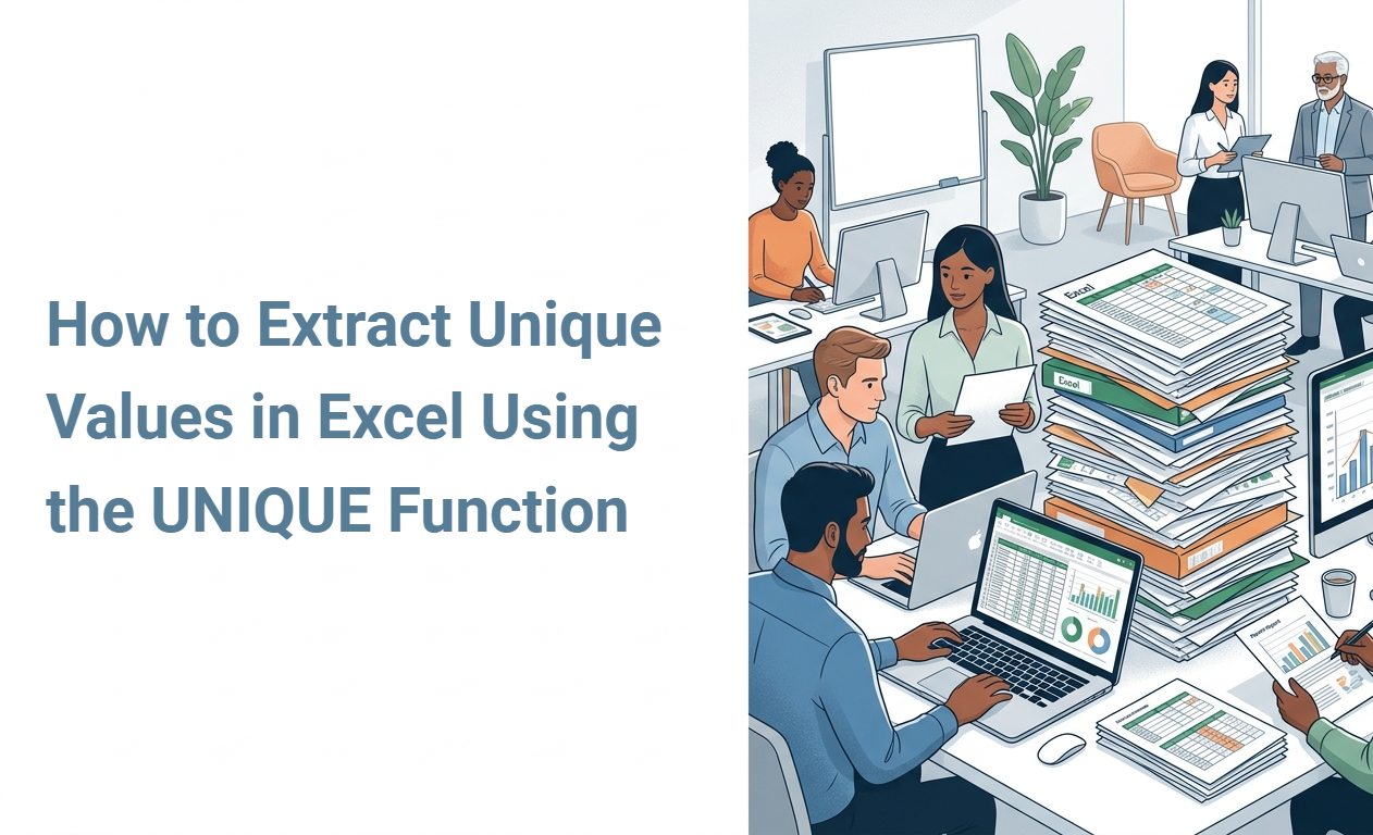 How to Extract Unique Values in Excel Using the UNIQUE Function
