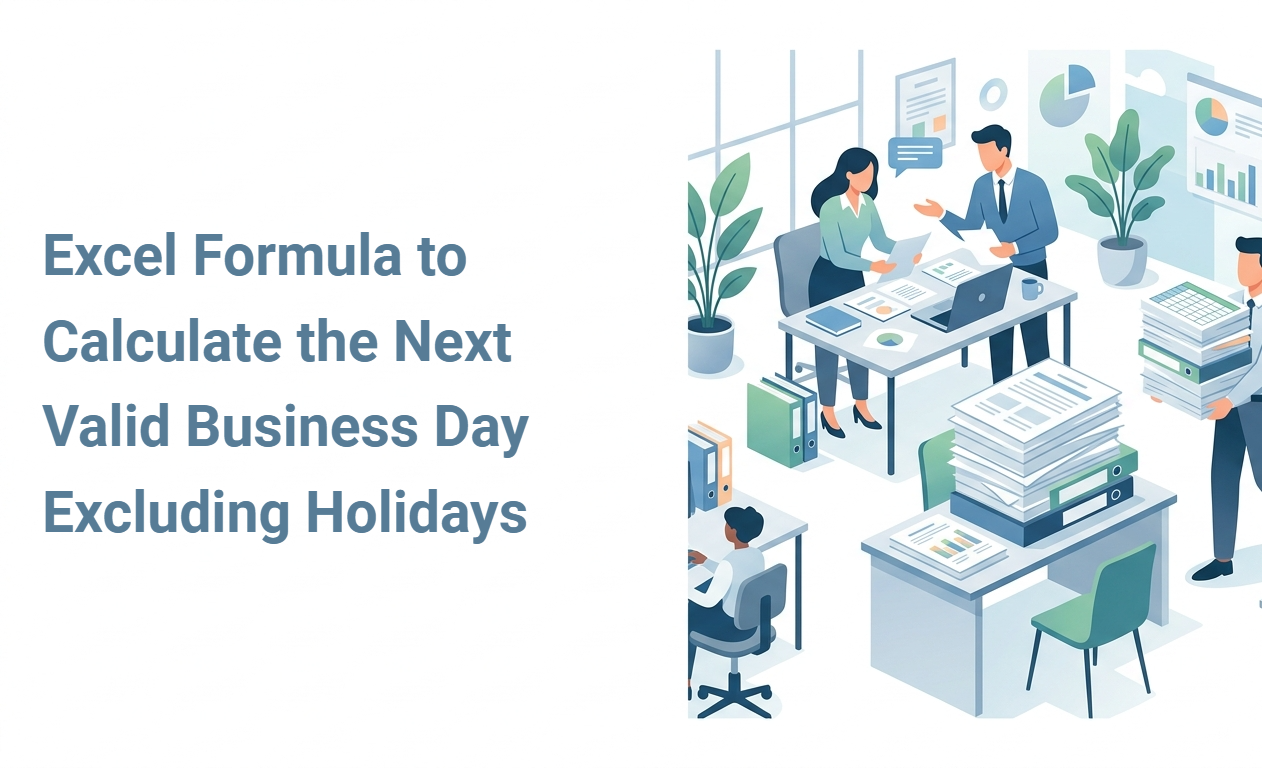 Excel Formula to Calculate the Next Valid Business Day Excluding Holidays