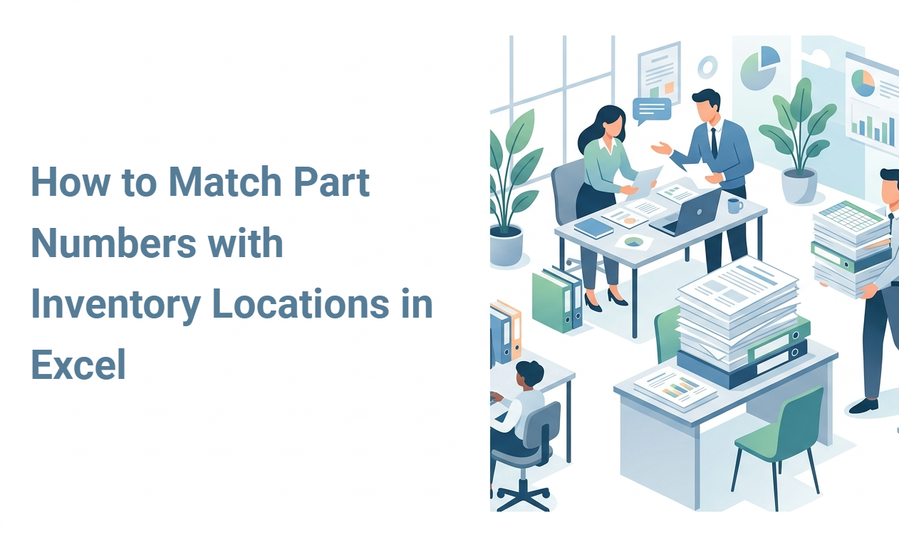 How to Match Part Numbers with Inventory Locations in Excel
