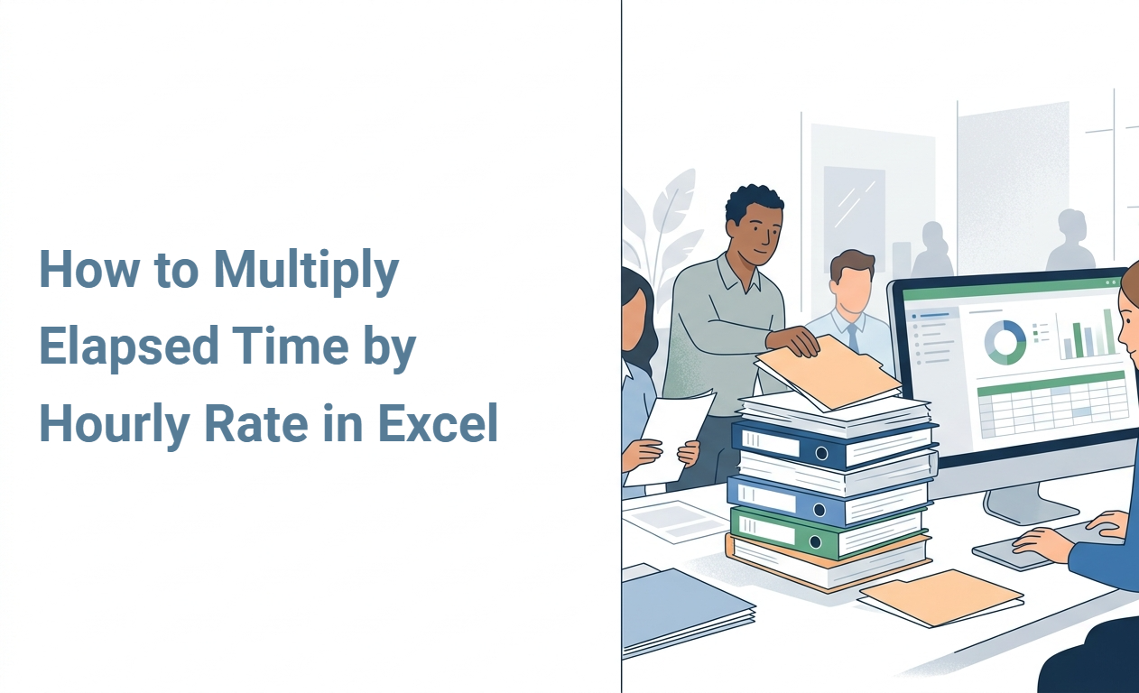 How to Multiply Elapsed Time by Hourly Rate in Excel