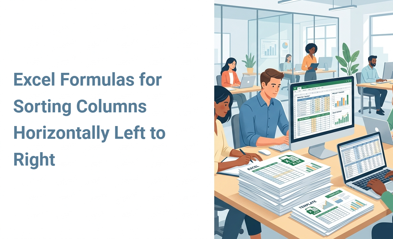 Excel Formulas for Sorting Columns Horizontally Left to Right
