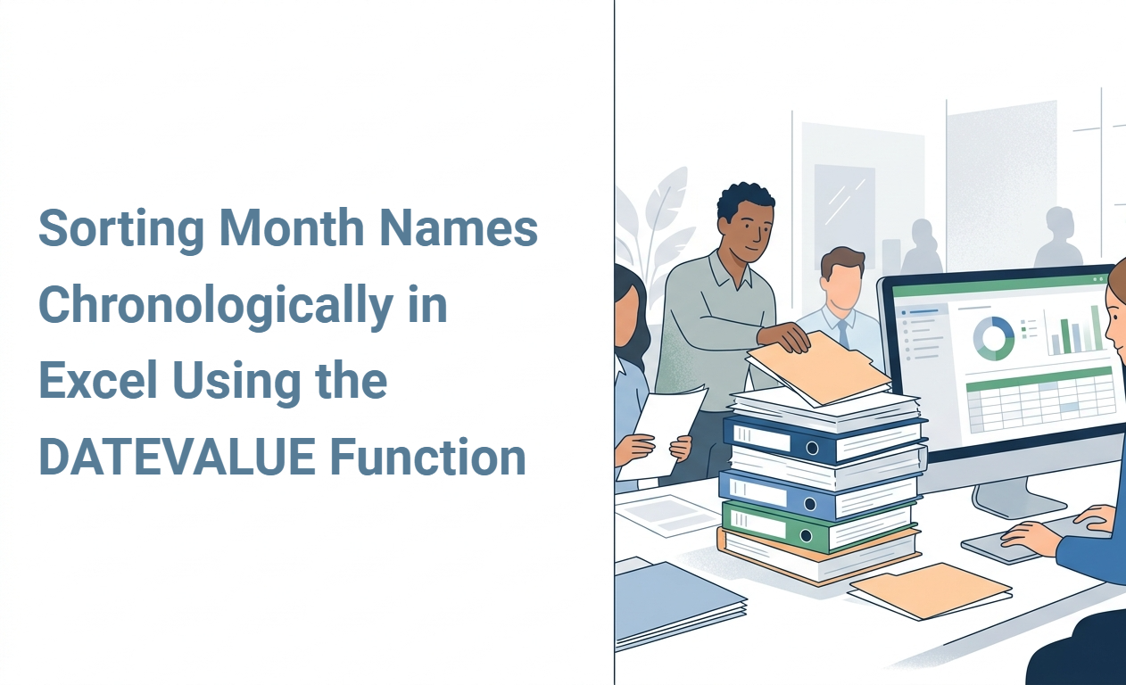 Sorting Month Names Chronologically in Excel Using the DATEVALUE Function