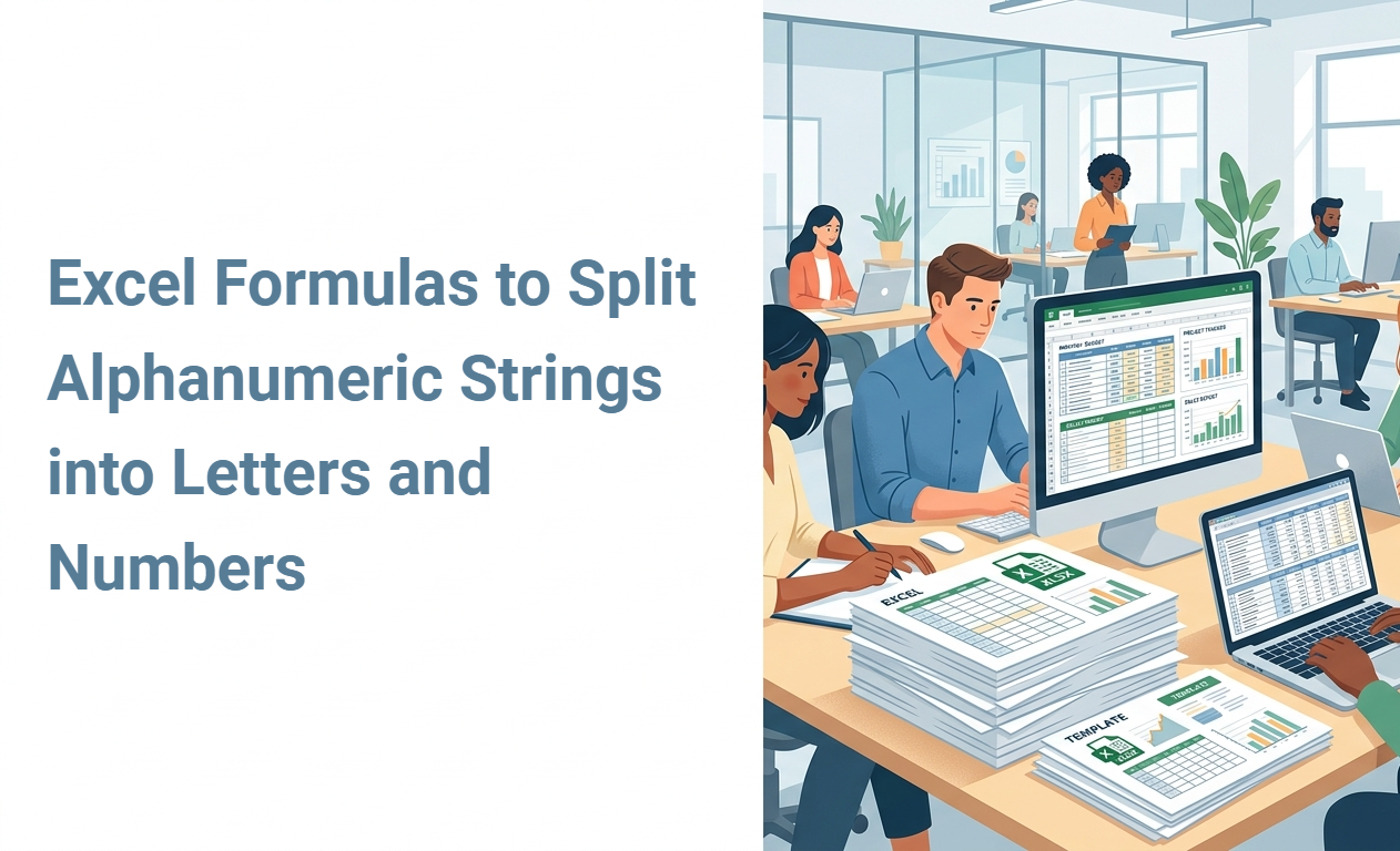 Excel Formulas to Split Alphanumeric Strings into Letters and Numbers