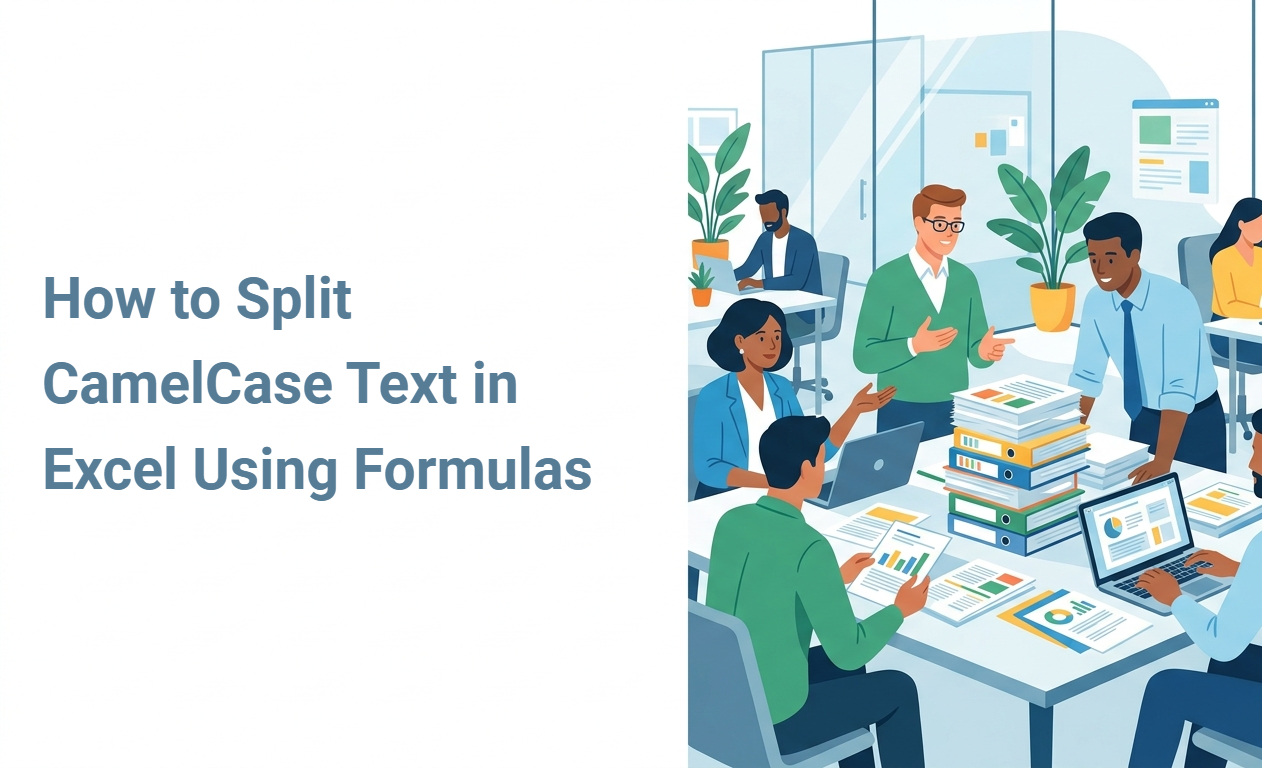 How to Split CamelCase Text in Excel Using Formulas