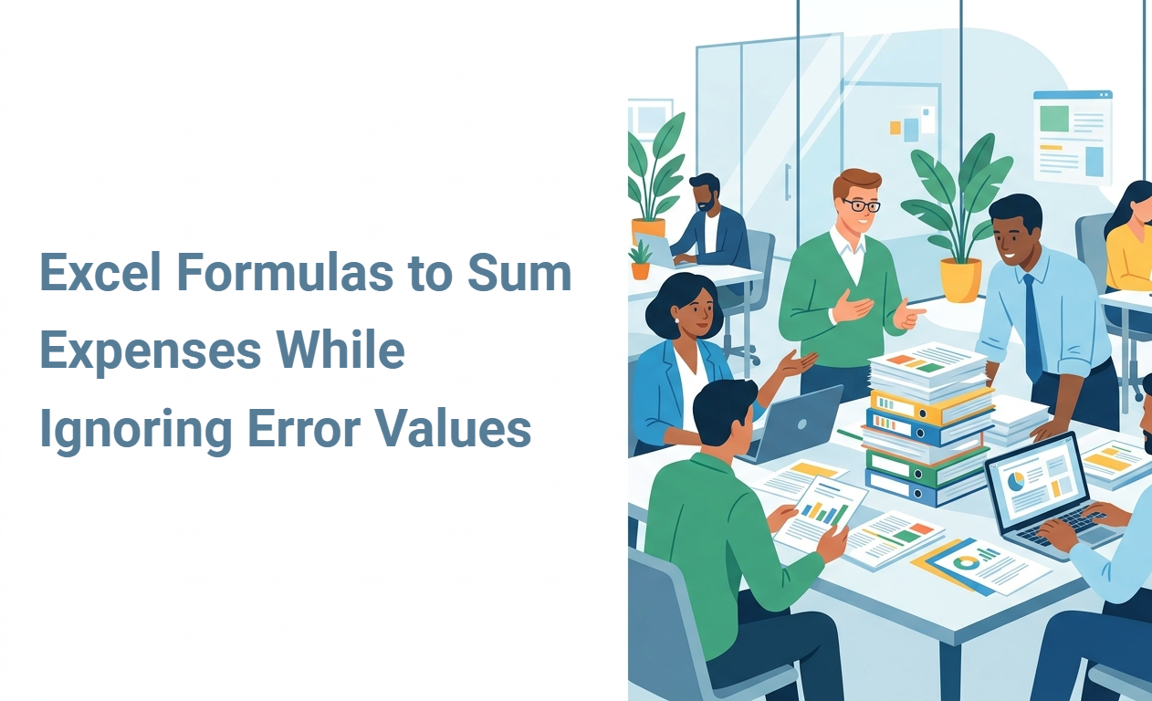 Excel Formulas to Sum Expenses While Ignoring Error Values