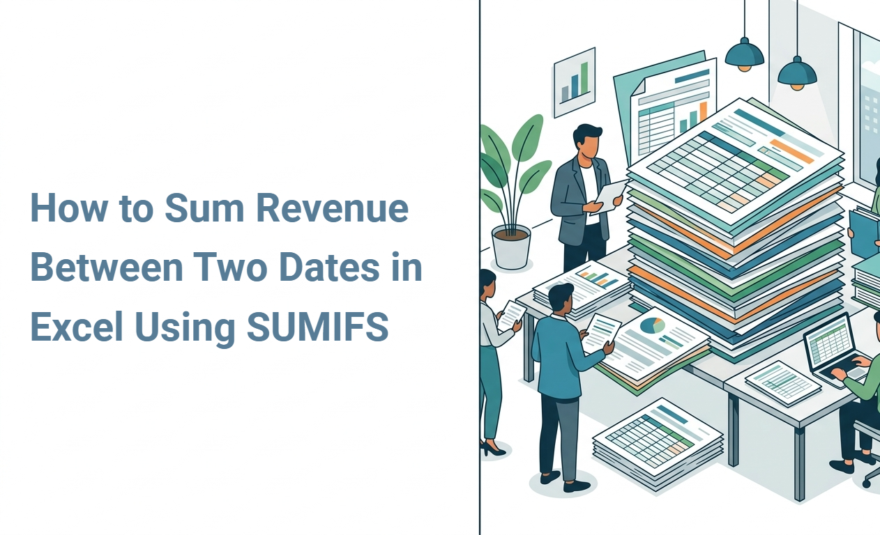 How to Sum Revenue Between Two Dates in Excel Using SUMIFS