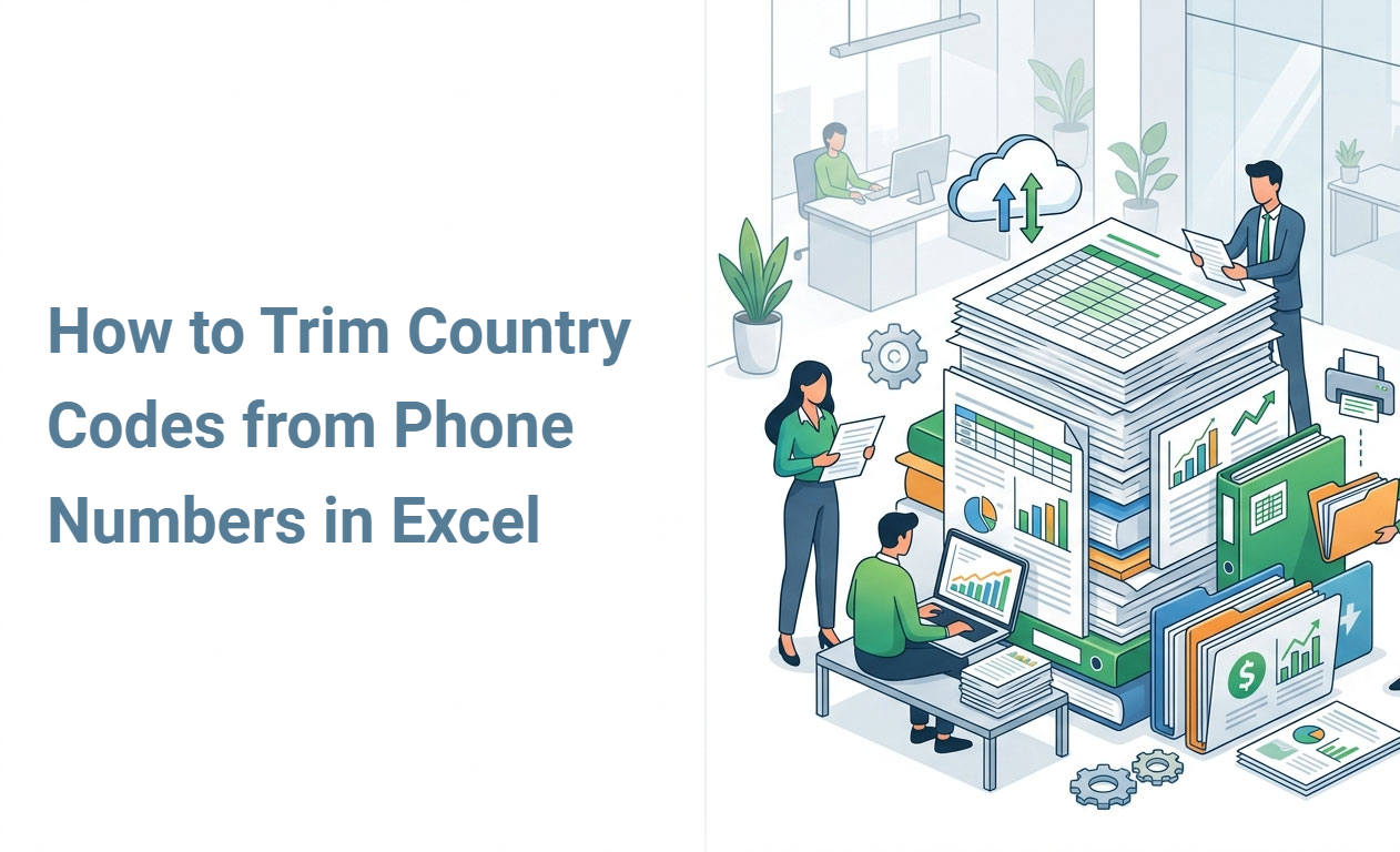 How to Trim Country Codes from Phone Numbers in Excel