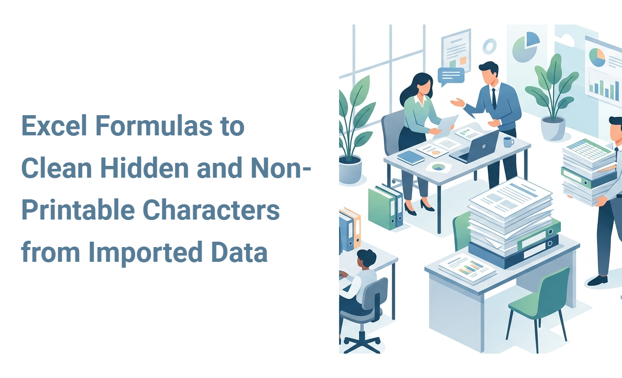 Excel Formulas to Clean Hidden and Non-Printable Characters from Imported Data