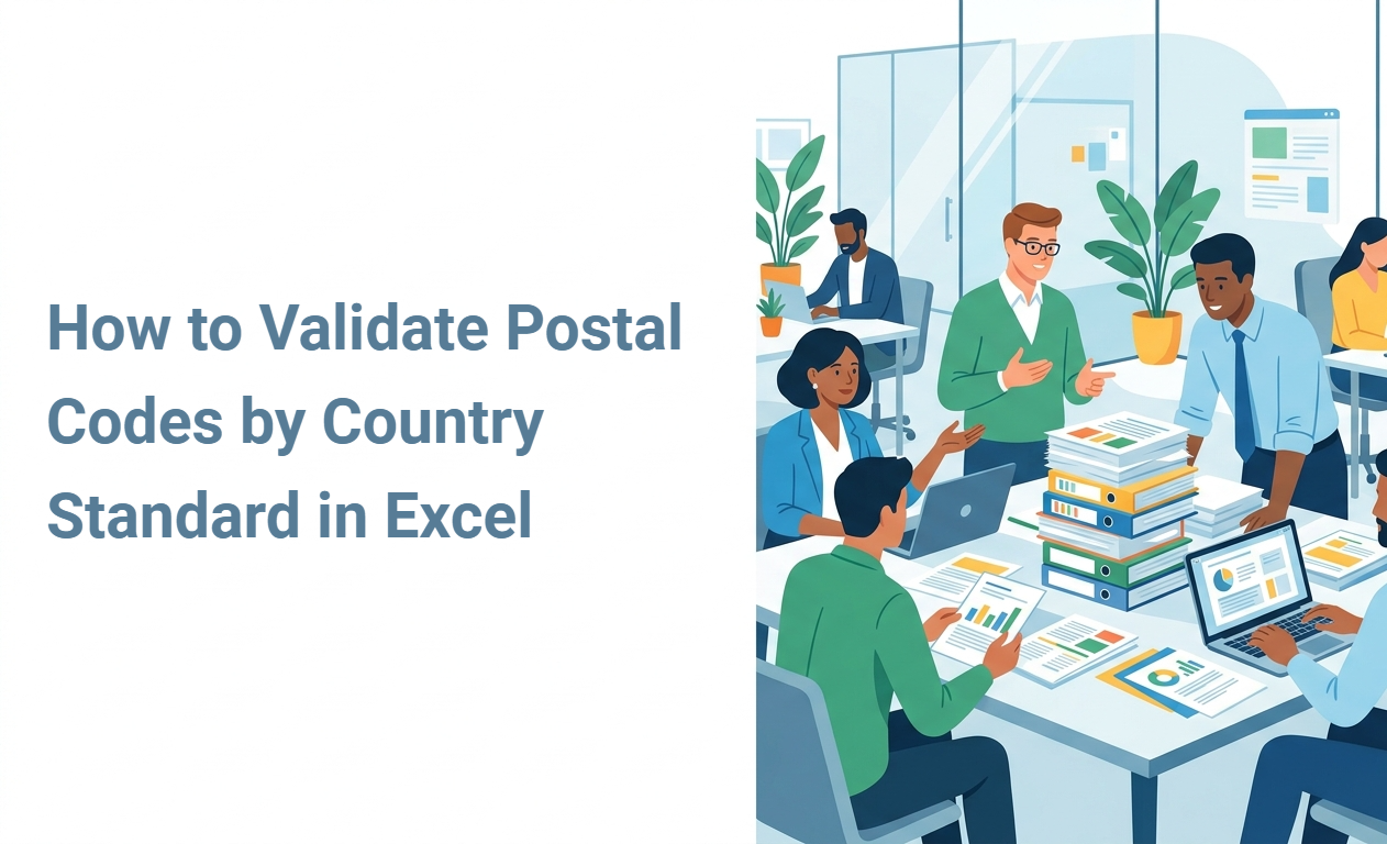 How to Validate Postal Codes by Country Standard in Excel