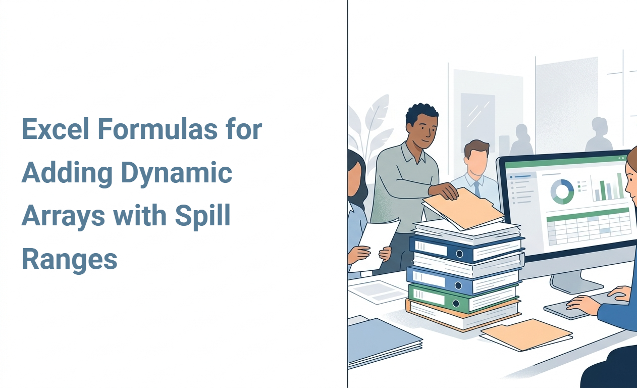 Excel Formulas for Adding Dynamic Arrays with Spill Ranges