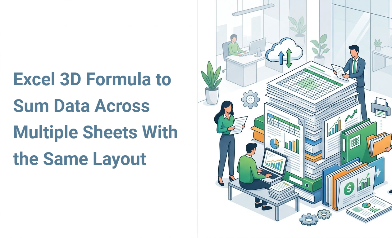 Excel 3D Formula to Sum Data Across Multiple Sheets With the Same Layout