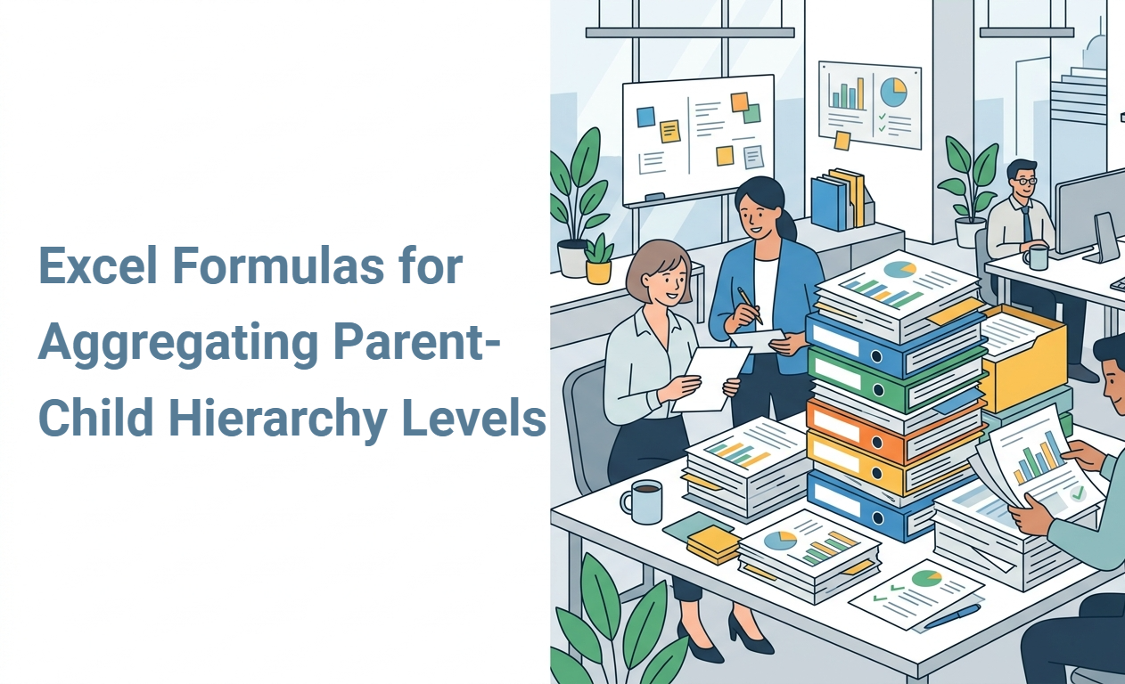 Excel Formulas for Aggregating Parent-Child Hierarchy Levels