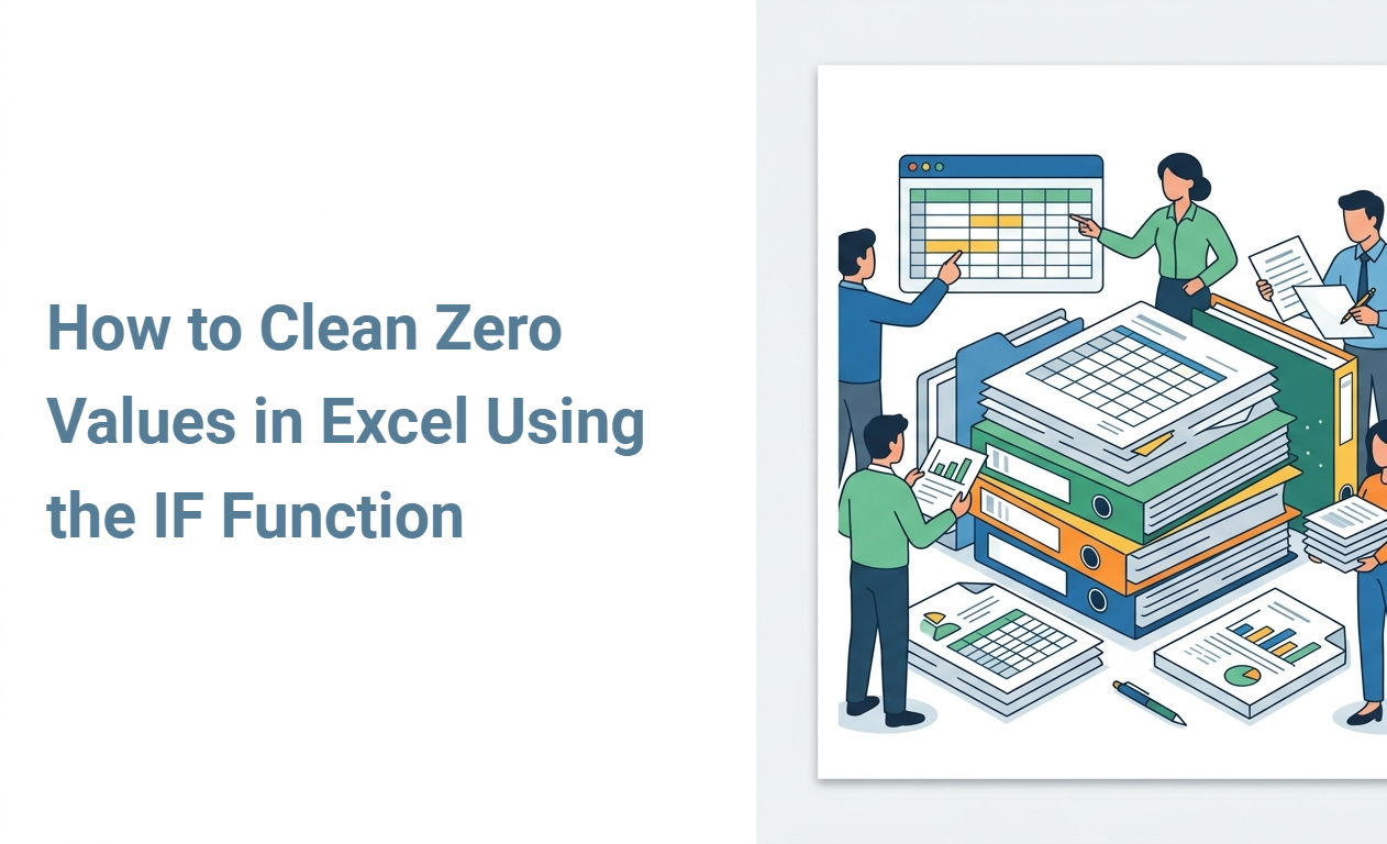 How to Clean Zero Values in Excel Using the IF Function
