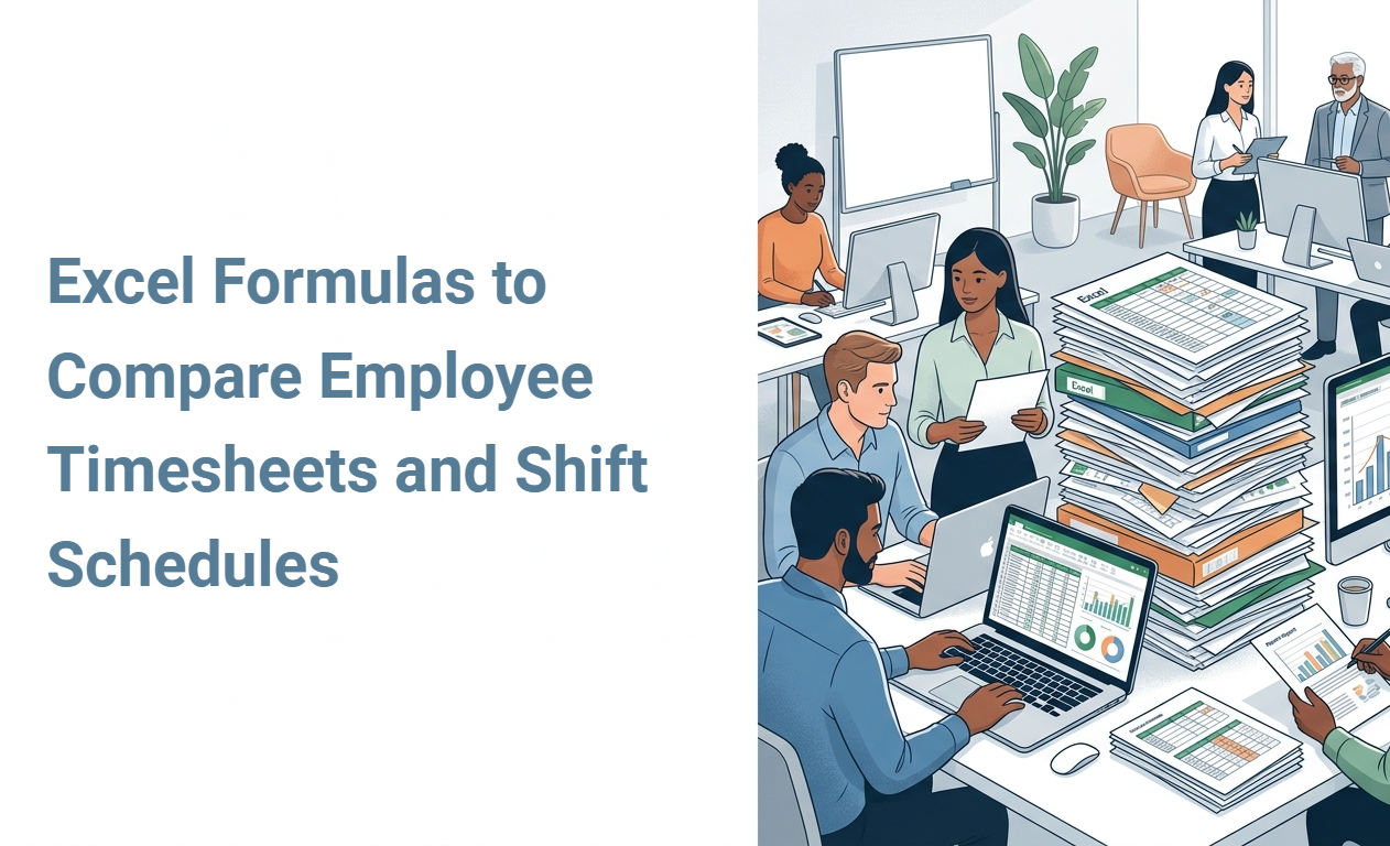 Excel Formulas to Compare Employee Timesheets and Shift Schedules