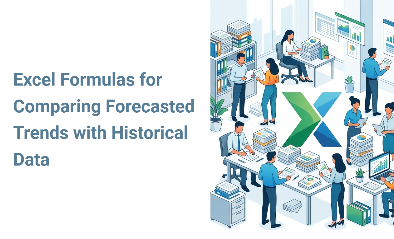 Excel Formulas for Comparing Forecasted Trends with Historical Data