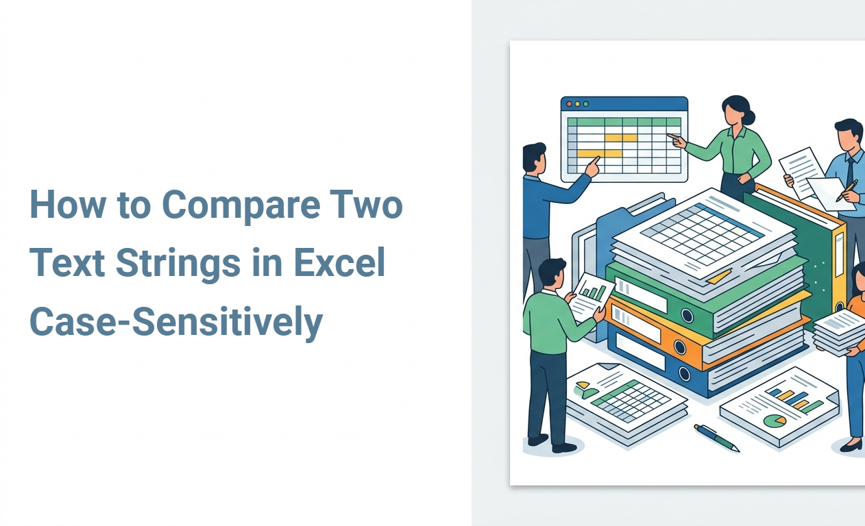 How to Compare Two Text Strings in Excel Case-Sensitively