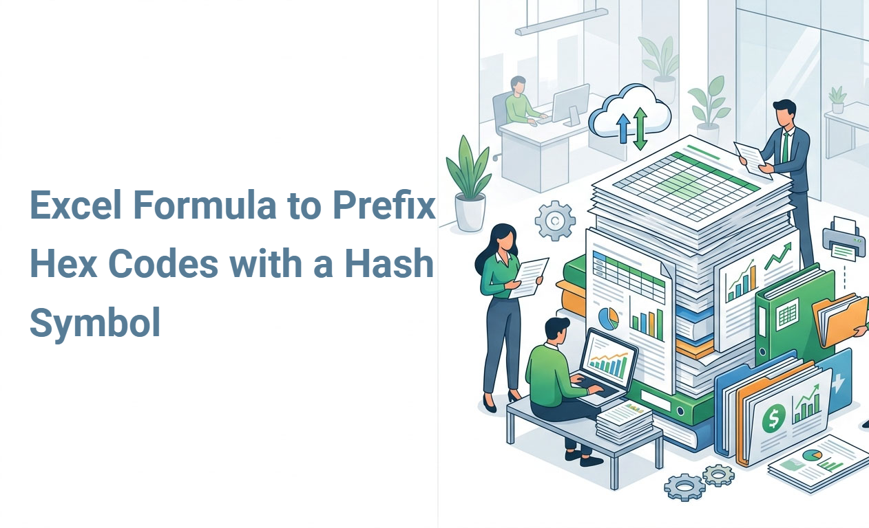 Excel Formula to Prefix Hex Codes with a Hash Symbol