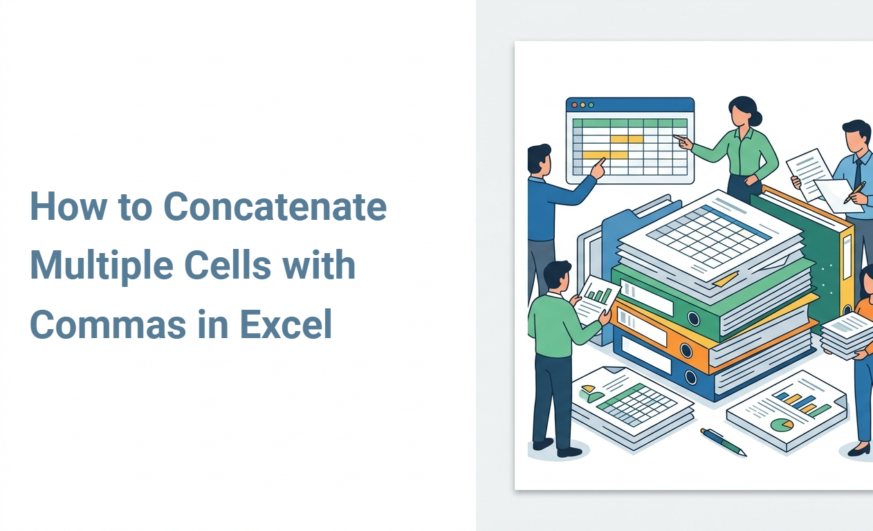 How to Concatenate Multiple Cells with Commas in Excel