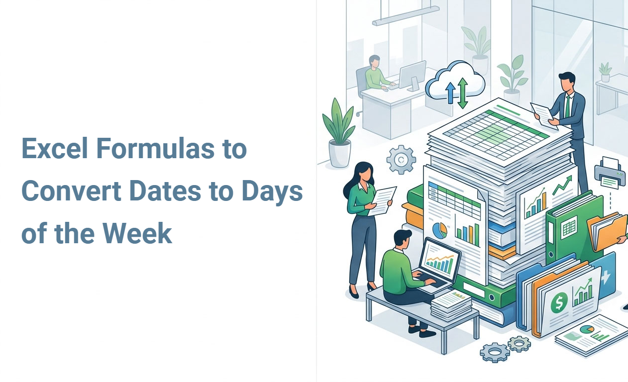Excel Formulas to Convert Dates to Days of the Week