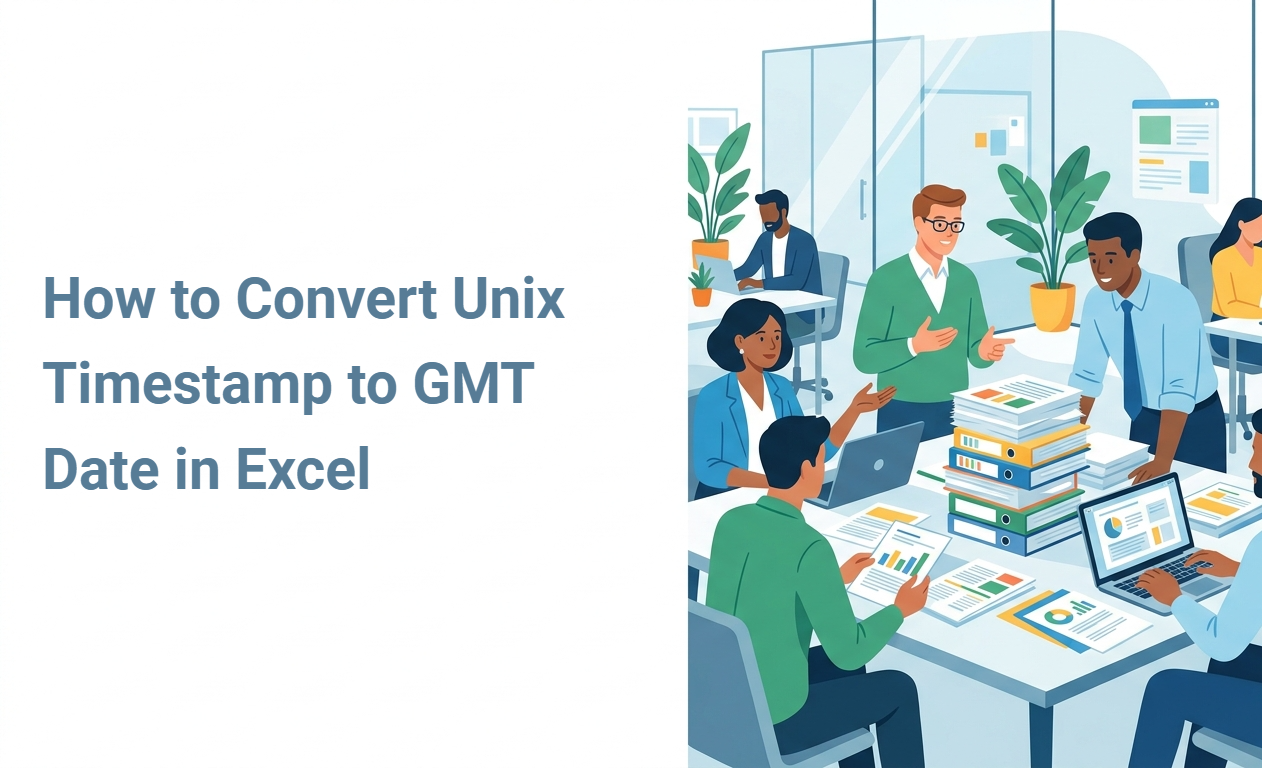 How to Convert Unix Timestamp to GMT Date in Excel