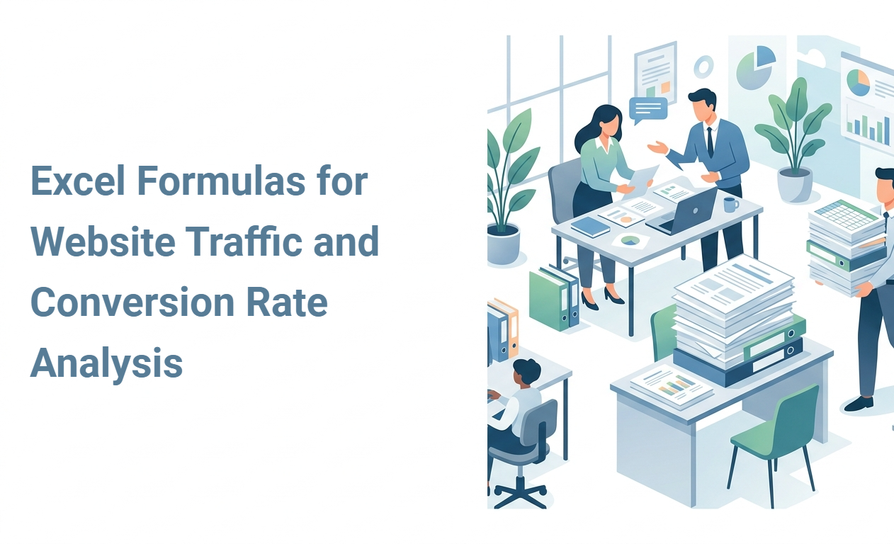 Excel Formulas for Website Traffic and Conversion Rate Analysis