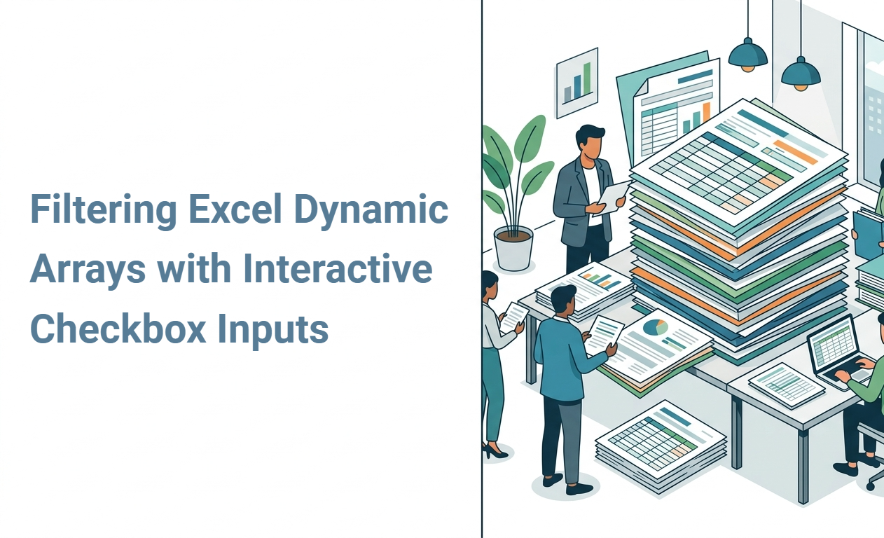 Filtering Excel Dynamic Arrays with Interactive Checkbox Inputs