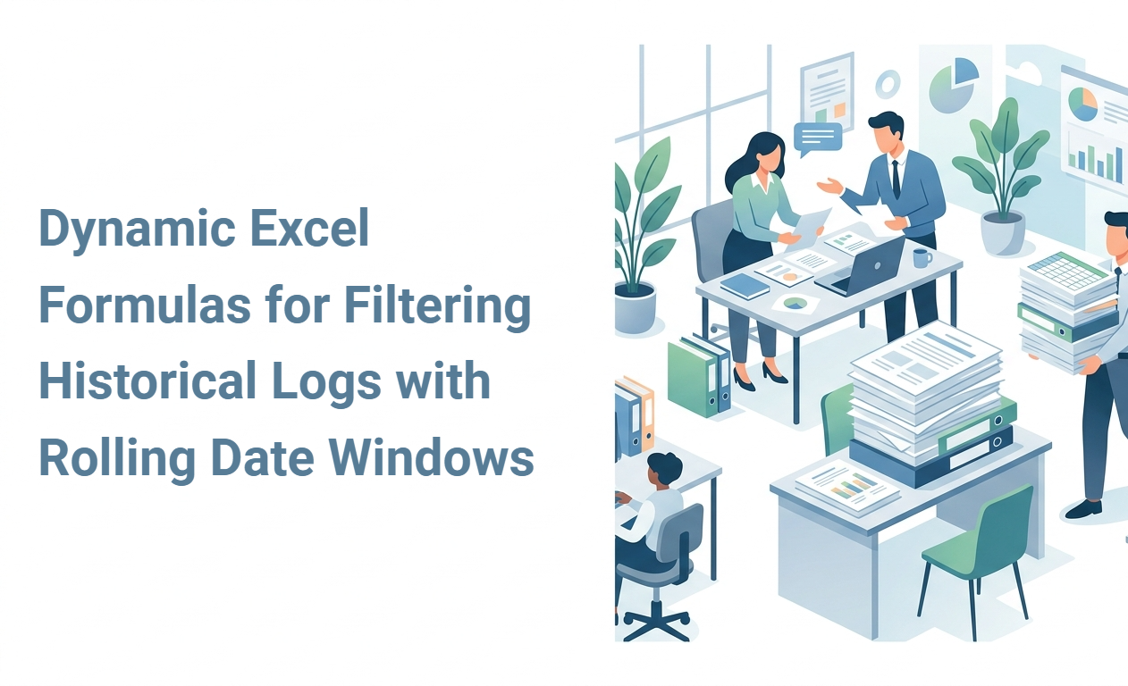 Dynamic Excel Formulas for Filtering Historical Logs with Rolling Date Windows