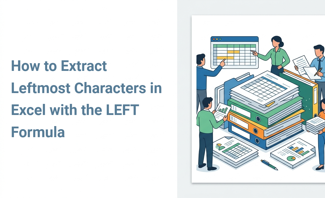 How to Extract Leftmost Characters in Excel with the LEFT Formula