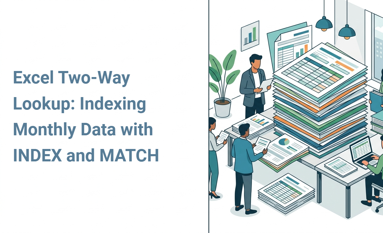 Excel Two-Way Lookup: Indexing Monthly Data with INDEX and MATCH