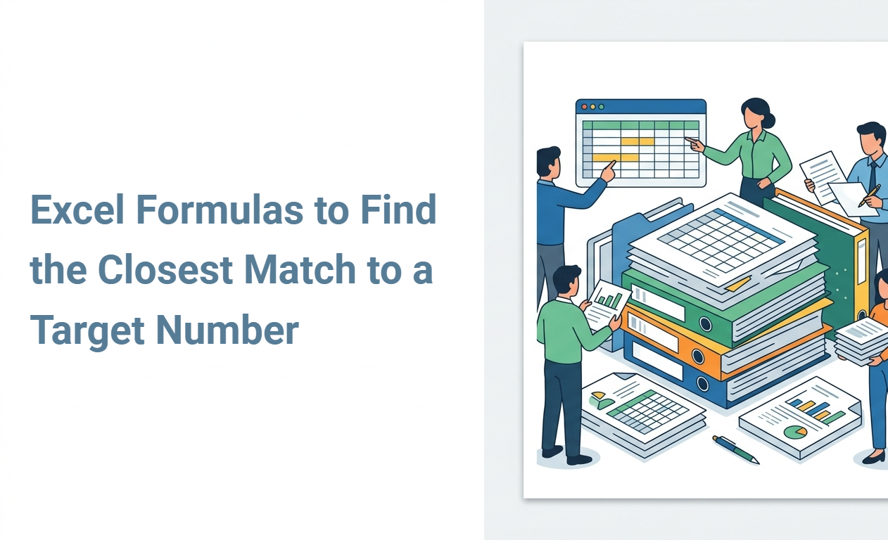 Excel Formulas to Find the Closest Match to a Target Number